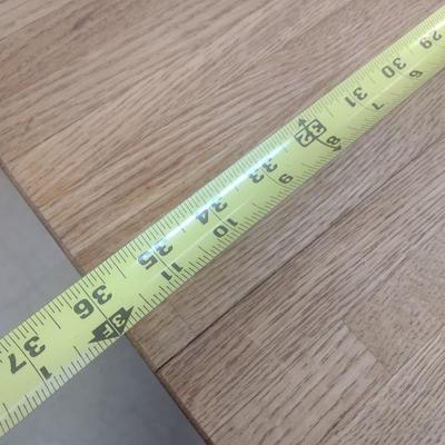 Solid Wood Butcher Block Design Table with Pedestal Base