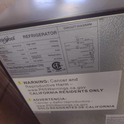Whirlpool Dorm Size Refrigerator