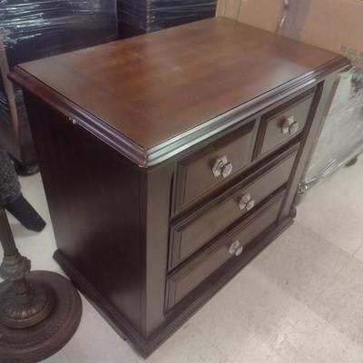 Mahogany Finish Bedside Dresser Choice B