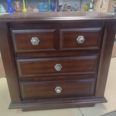 Mahogany Finish Bedside Dresser Choice B