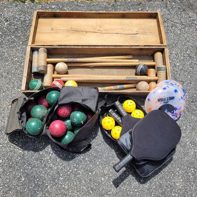 Yard Games: Croquet, Pickleball, & Bocce Ball (G-EL)