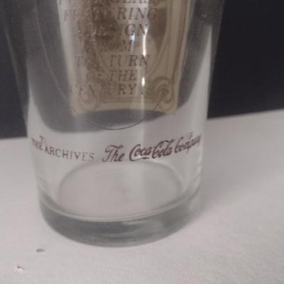 Set of 16 Coca-Cola Re-Creation Flare Soda Glass with Turn of the Century Artwork Choice A