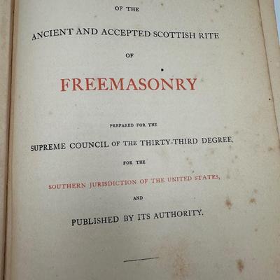 1918 Morals and Dogma of the Ancient Accepted Scottish Rite of Freemasonry (Hardcover)