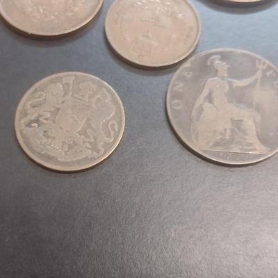 Collection of World Coins Mostly Copper or Bronze Various Dates, Denominations and Origin (#100)