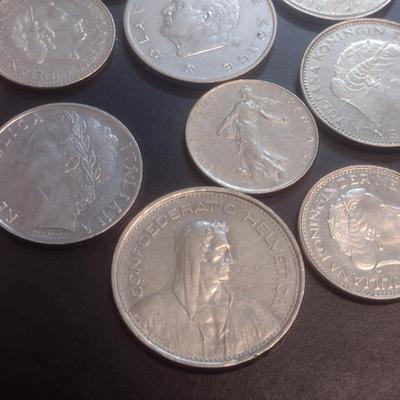 Collection of World Coins Mostly European Various Dates, Denominations and Origin (#102)