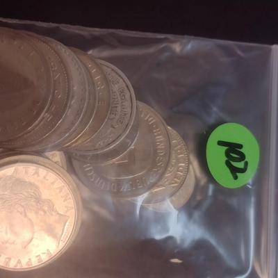 Collection of World Coins Mostly European Various Dates, Denominations and Origin (#102)