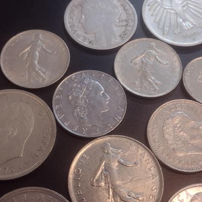 Collection of World Coins Mostly European Various Dates, Denominations and Origin (#102)