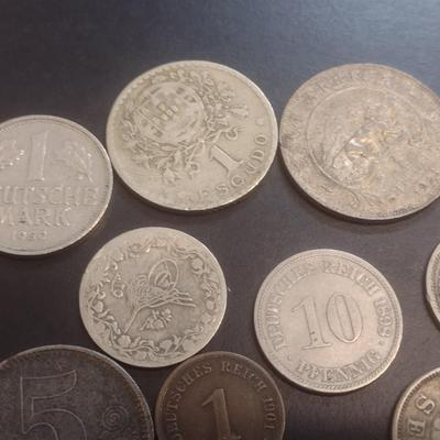 Collection of World Coins Mostly European Various Dates, Denominations and Origin (#103)