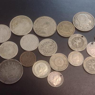 Collection of World Coins Mostly European Various Dates, Denominations and Origin (#103)