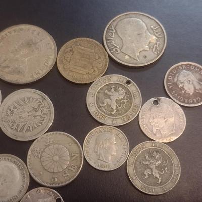 Collection of World Coins Mostly European Various Dates, Denominations and Origin (#103)