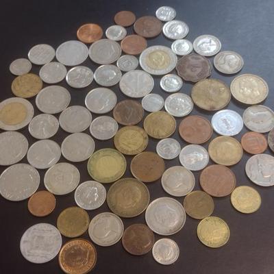 Collection of World Coins European and Asian Various Dates, Denominations and Origin (#104)