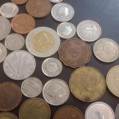 Collection of World Coins European and Asian Various Dates, Denominations and Origin (#104)