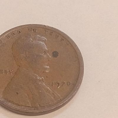 1920 No Mint Date U. S. Wheat Penny (#105)