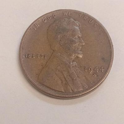 1944-S Rare Mint Mark U. S. Wheat Penny (#107)