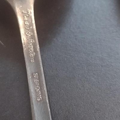Set of Eight Pieces Sterling Silver Spoons 258 grams (#1)