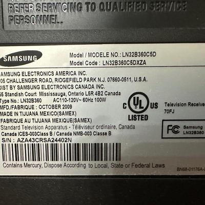 Samsung and Panasonic Televisions