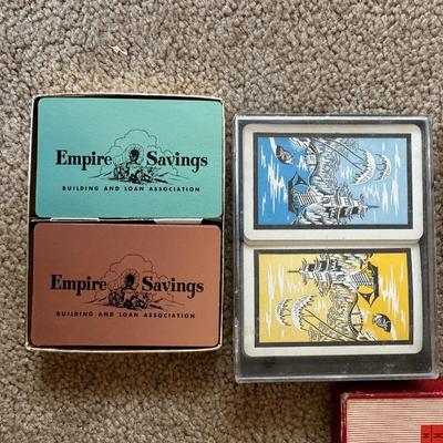 DECKS OF CARDS AND CANASTA SCORE SHEETS