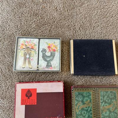 DECKS OF CARDS AND CANASTA SCORE SHEETS