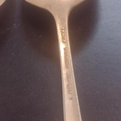 Set of Six Pieces Sterling Silver Spoons 154 grams (#5)