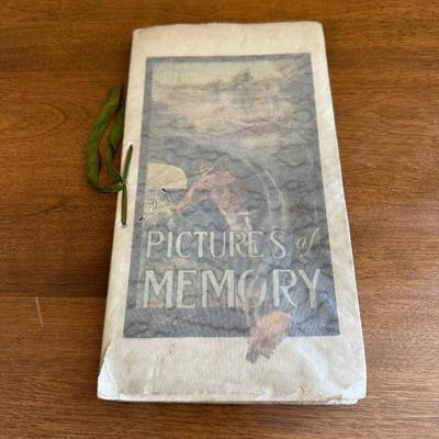 2 ANTIQUE SCRAP BOOKS AND PICTURES OF MEMORY BOOK