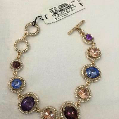 Beautiful new Gemma Layne gorgeous rhinestone, crystal toggle bracelet
