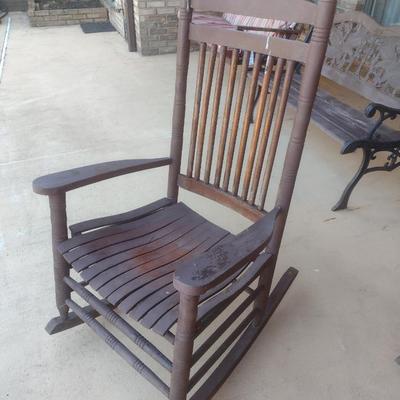 Shaker Style Wood Porch Rocker Choice A