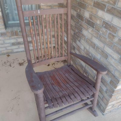 Shaker Style Wood Porch Rocker Choice A