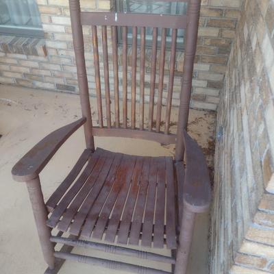 Shaker Style Wood Porch Rocker Choice B