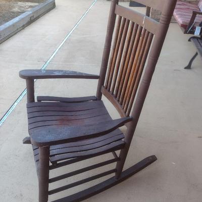 Shaker Style Wood Porch Rocker Choice B