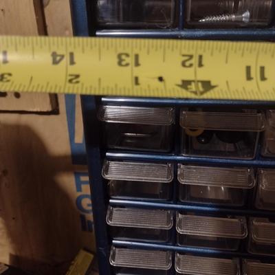 Pigeonhole Shop Storage Box with Contents