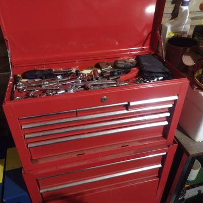 Two Piece Multi-Drawer Tool Chest (No Contents)