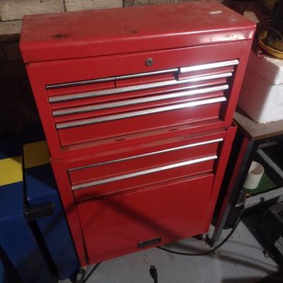 Two Piece Multi-Drawer Tool Chest (No Contents)