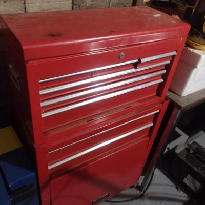 Two Piece Multi-Drawer Tool Chest (No Contents)