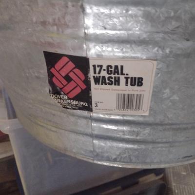 Galvanized 17 Gallon Washtub