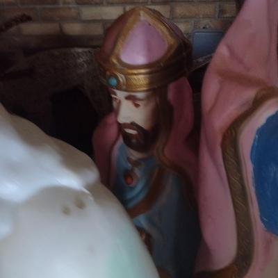 Collection of Outdoor Nativity Scene Blow Mold Characters