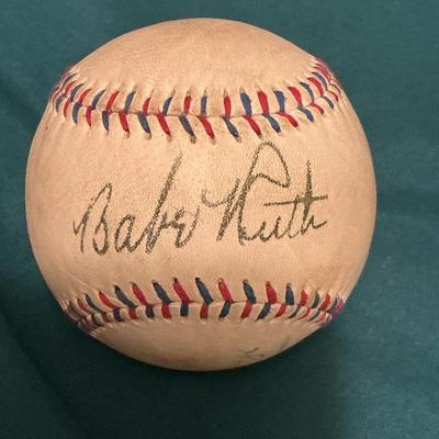 Babe Ruth Signed Autograph Baseball (uncertified)
