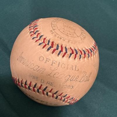 Babe Ruth Signed Autograph Baseball (uncertified)