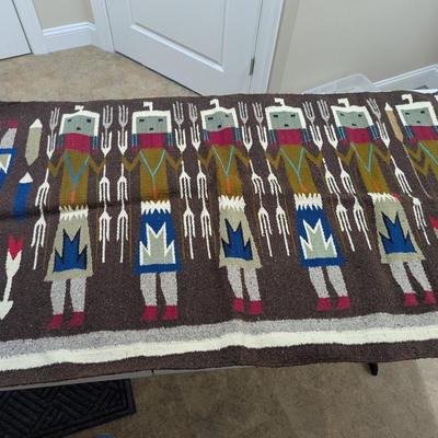 Vintage Navajo Blanket 52" x 30" (SR)