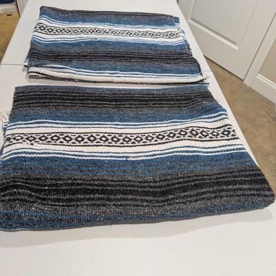 Pair Of Native American Blankets Approx 69" x 45" (SR) #4