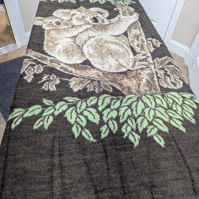 Vintage Koala Bear & Cub Blanket Approx 79" x 53" (SR)