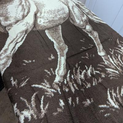 Vintage Horse Blanket Approx 71" x 52" (SR)
