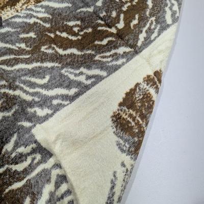 Vintage Bengal Tiger Blanket 70 1/2" x 53 1/2" (SR)