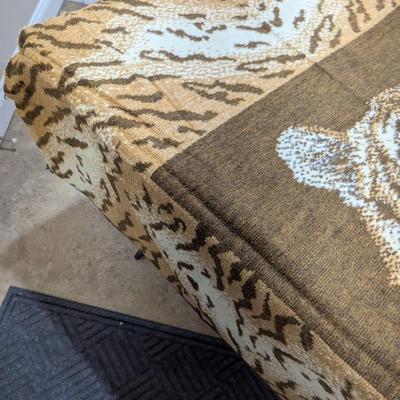 Vintage Bengal Tiger Blanket 70 1/2" x 53 1/2" (SR)