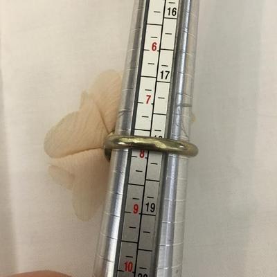 Super cute boho cloth flower, bronze, toned fashion ring