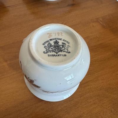 WEDGEWOOD BONE CHINA VASE, 2 WASH BOWLS WITH PITCHERS AND MORE