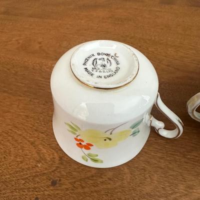 HAND PAINTED BONE CHINA WASH BOWL AND PITCHER