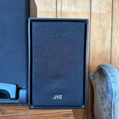 OPTIMUS AM/FM STEREO WITH DUAL CASSETTES AND EXTRA JVC SPEAKERS