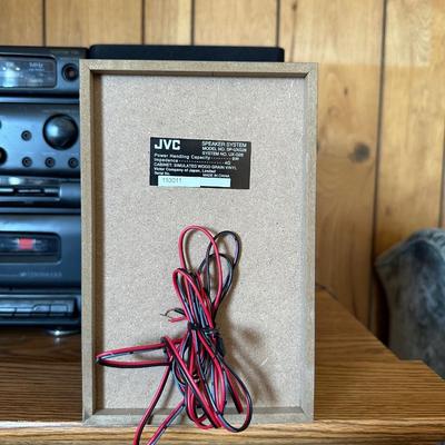 OPTIMUS AM/FM STEREO WITH DUAL CASSETTES AND EXTRA JVC SPEAKERS