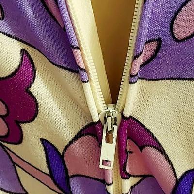 Vtg 60s Rare Colin Glascoe London signed Psychedelic midi dress