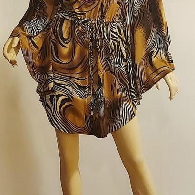 Vtg 70-80s Frederick's of Hollywood Embellished Jungle Book Tunic/Kaftan
